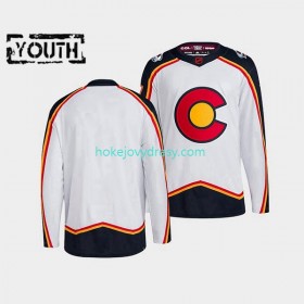Dětské Hokejový Dres Colorado Avalanche Blank Adidas 2022-2023 Reverse Retro Bílý Authentic